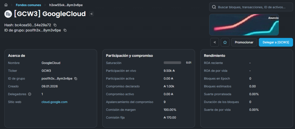 Interfaz del explorador de bloques de la red de criptomonedas Cardano, Cexplorer.