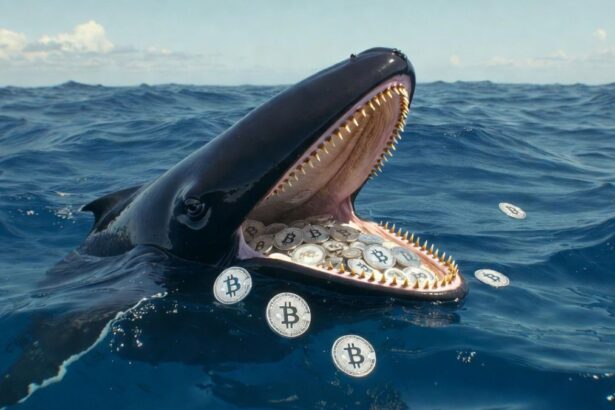 Las ballenas de bitcoin arrasaron durante la caída del mercado
