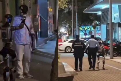 VIDEO | Detuvieron a un robot humanoide: asustó a una mujer que debió ser internada