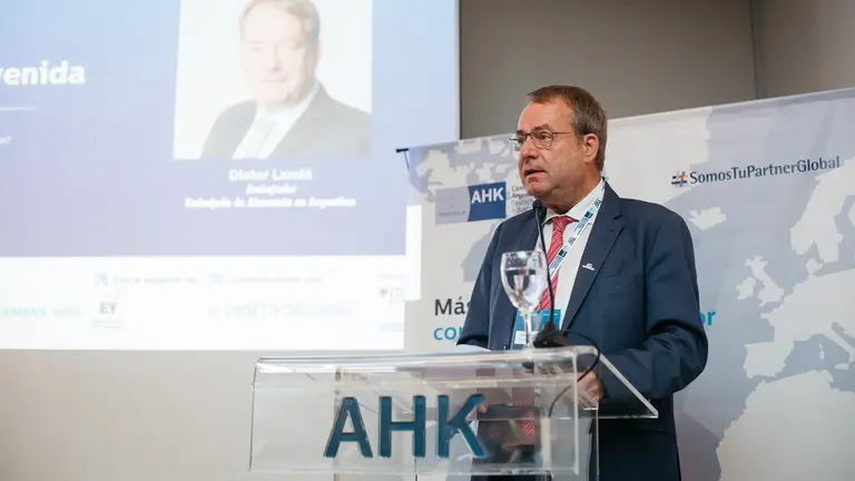 Embajador Dieter Lamlé, representante de la Embajada de Alemania en Argentina