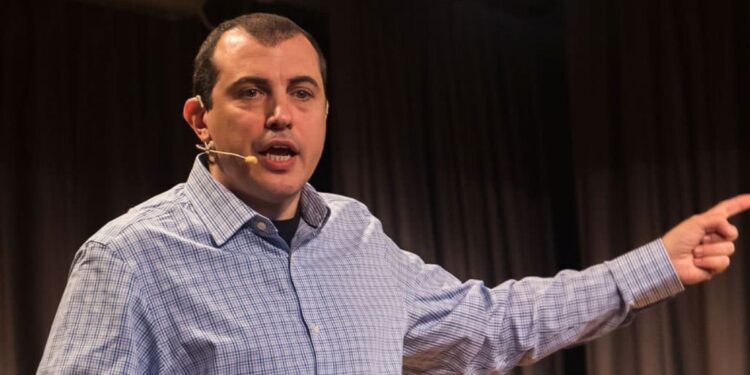 Andreas Antonopoulos en una conferencia.