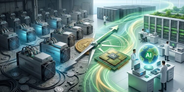 Auradine se une a la tendencia de las grandes compañías mineras de cambiar su enfoque hacia las IA. Fuente: Gemini.