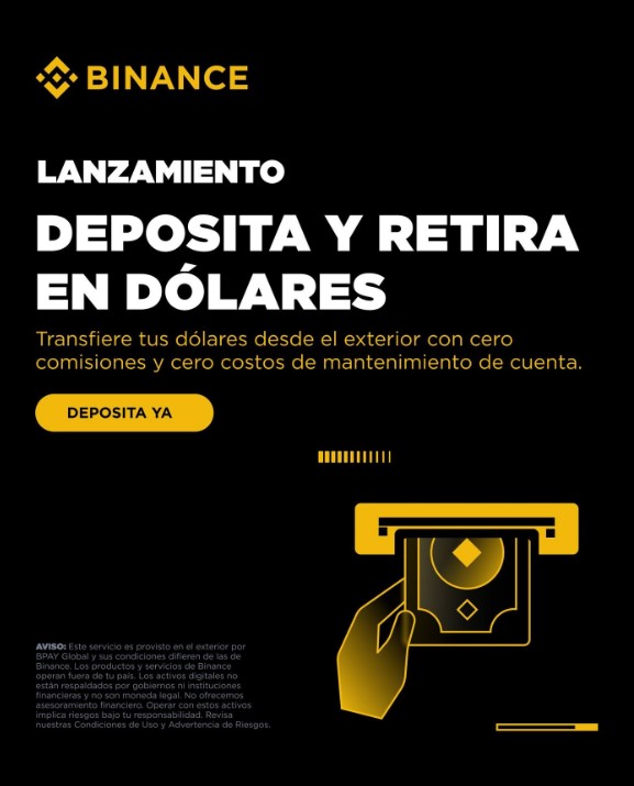 Flyer de Bpay Global de Binance.