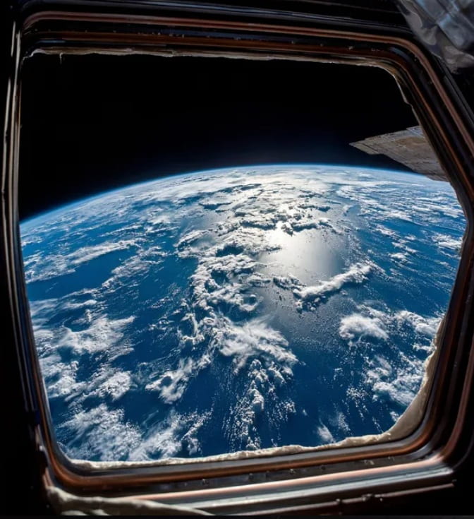 Una de las fotos tomadas desde la nave Orión.