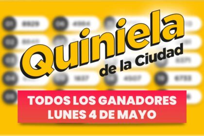 Quiniela Nacional: todos los números ganadores del lunes 4 de mayo
