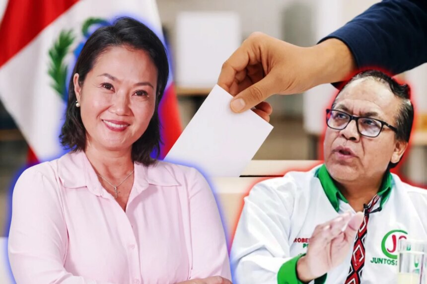 Elecciones en Perú: Keiko lidera en el conteo rápido frente al comunista Roberto Sánchez