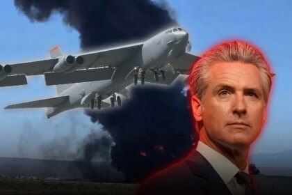 Un bombardero B-52 se estrelló tras despegar en California y provocó una gran explosión