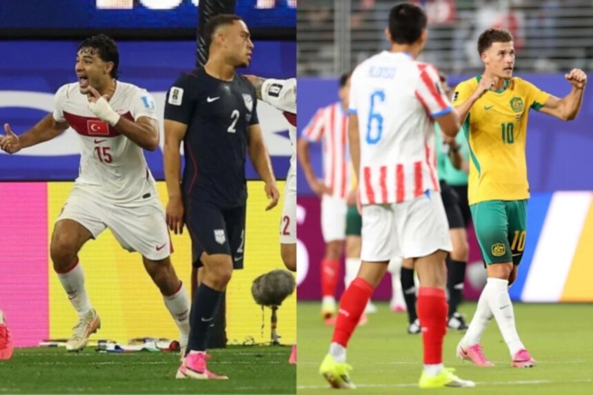 Grupo D terminado: Estados Unidos 1°, Australia 2°, Paraguay 3° y Turquía 4°