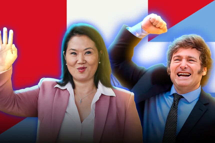 Javier Milei felicitó a Keiko Fujimori por la victoria: “Perú sale del socialismo”