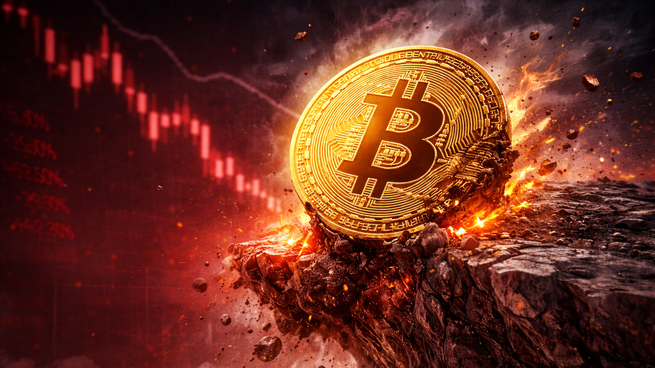 El BTC retrocede con fuerza.