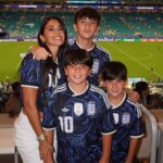 Así fue el festejo de Antonela Roccuzzo junto a su familia tras el triunfo de Argentina frente a Cabo Verde