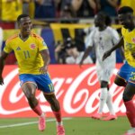 En el último cruce de los 16avos de final, Colombia venció 1-0 a Ghana y avanzó a octavos