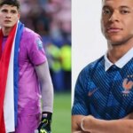 El soberbio de Mbappé le gritó el triunfo en la cara a Orlando Gill tras el final del partido entre Francia y Paraguay