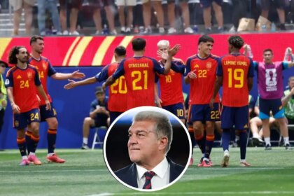 Joan Laporta y el extraño consejo para la selección de España en cuanto al árbitro de la final
