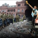 Retiraron de forma preventiva las piedras en homenaje a las víctimas del COVID-19 de Plaza de Mayo