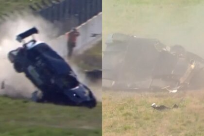 Susto en la final del TC2000: Tomás Fernández sufrió un violento accidente contra el paredón