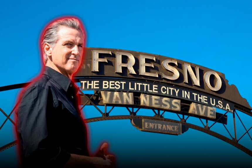 El demócrata Gavin Newsom impone un impuesto vial en Fresno y desata una batalla por la autonomía local