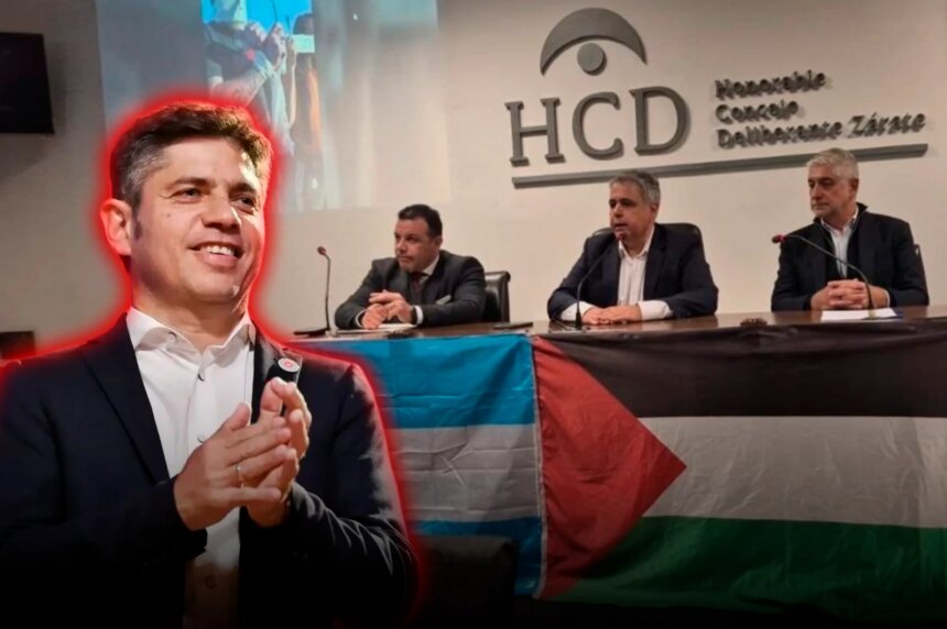Escándalo en Zárate: concejales aliados a Kicillof realizaron un acto pro Palestina en el Concejo Deliberante
