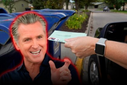 El comunista Gavin Newsom volvió a amenazar con desafiar las nuevas reglas de voto por correo