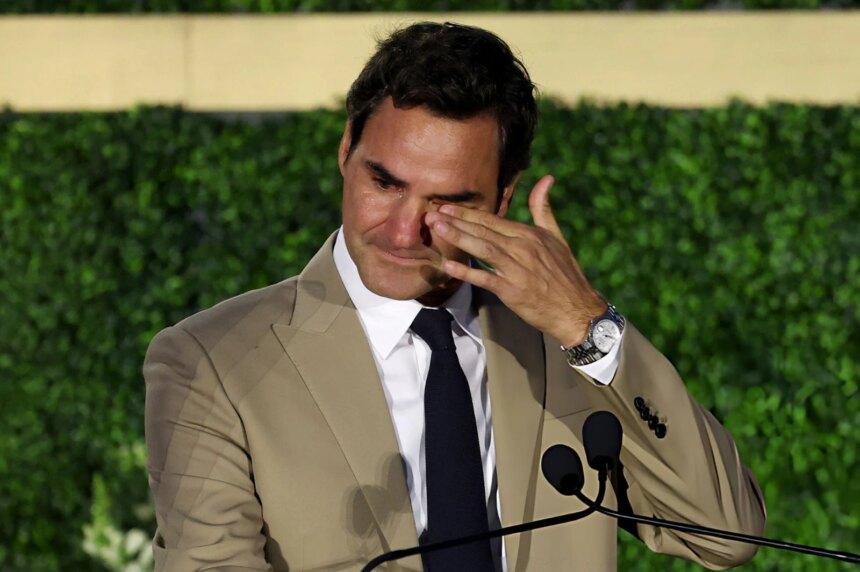 Roger Federer ingresó al Salón de la Fama del Tenis y se emocionó en su discurso