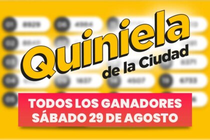 Quiniela Nacional: todos los números ganadores del sábado 29 de agosto