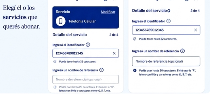 Cómo elegir el servicio a pagar Cómo elegir el servicio a pagar