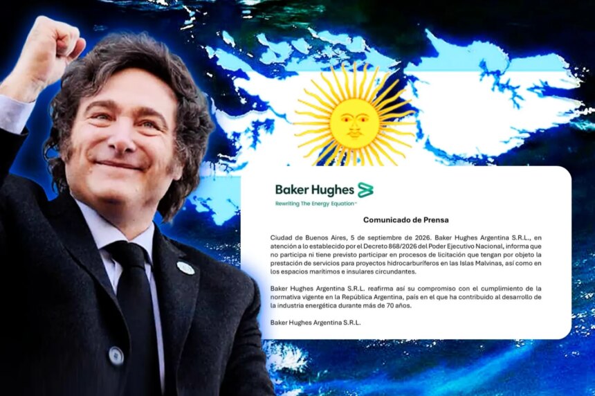 La petrolera Baker Hughes anunció que no participará en proyectos en Malvinas