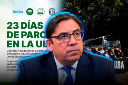 Alejandro Álvarez cruzó a los gremios por el paro de 23 días en la UBA: “No tengan de rehenes a los estudiantes”