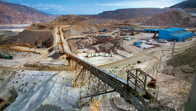 Imagen aérea del proyecto de cobre MARA, en Catamarca