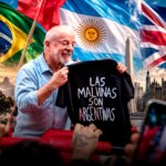 Lula da Silva posó con una remera de “Las Malvinas son argentinas” después de firmar pactos militares con Reino Unido