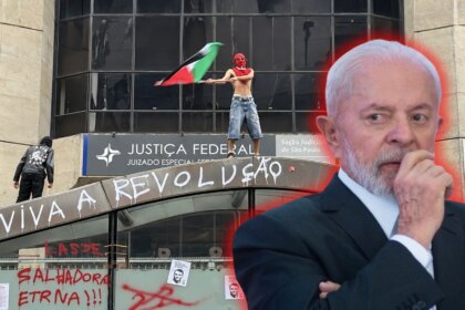 Militantes comunistas destruyeron las calles de São Paulo en apoyo al dictador Lula Da Silva