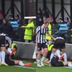 Insólito: expulsaron a un jugador luego de sufrir una doble fractura en sus piernas