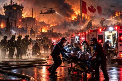 Un devastador incendio en una base militar de Canadá dejó múltiples muertos y heridos
