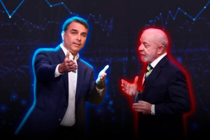 Flavio bolsonaro en pleno debate: “Lula, tus políticas no sirven si das con una mano y quitás con los nueve dedos”