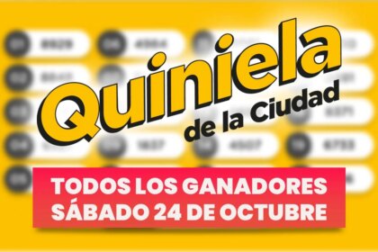 Quiniela Nacional: todos los números ganadores del sábado 24 de octubre
