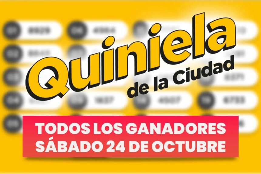 Quiniela Nacional: todos los números ganadores del sábado 24 de octubre