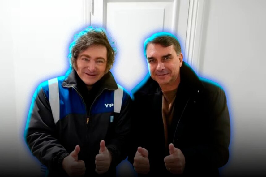 Migraciones Argentina confirmó que Flávio Bolsonaro partió a EE.UU. en un operativo coordinado por el Gobierno de Milei