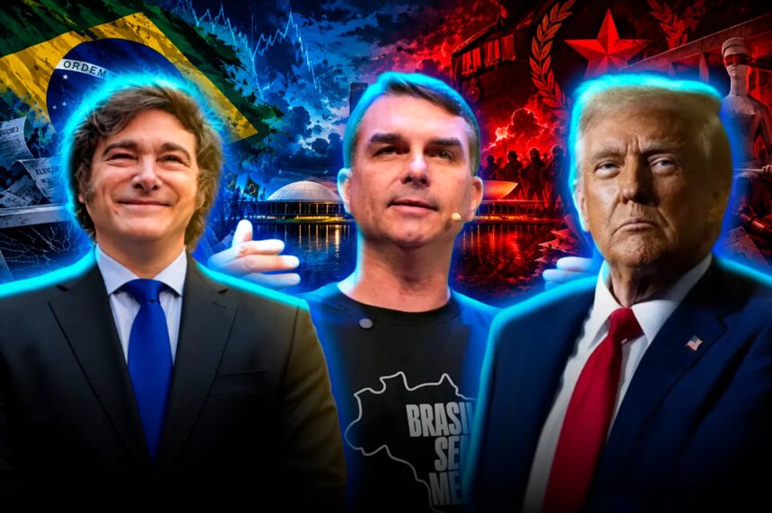 Flávio Bolsonaro se declaró líder de Brasil, denunció el fraude electoral y la persecución del régimen de Lula