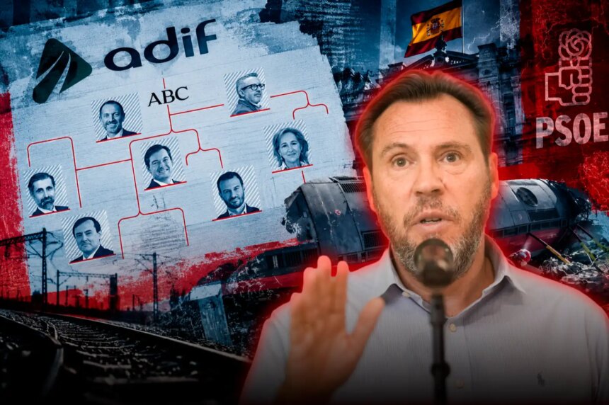 Óscar Puente llenó la cúpula de Adif de militantes socialistas antes de la tragedia ferroviaria en España